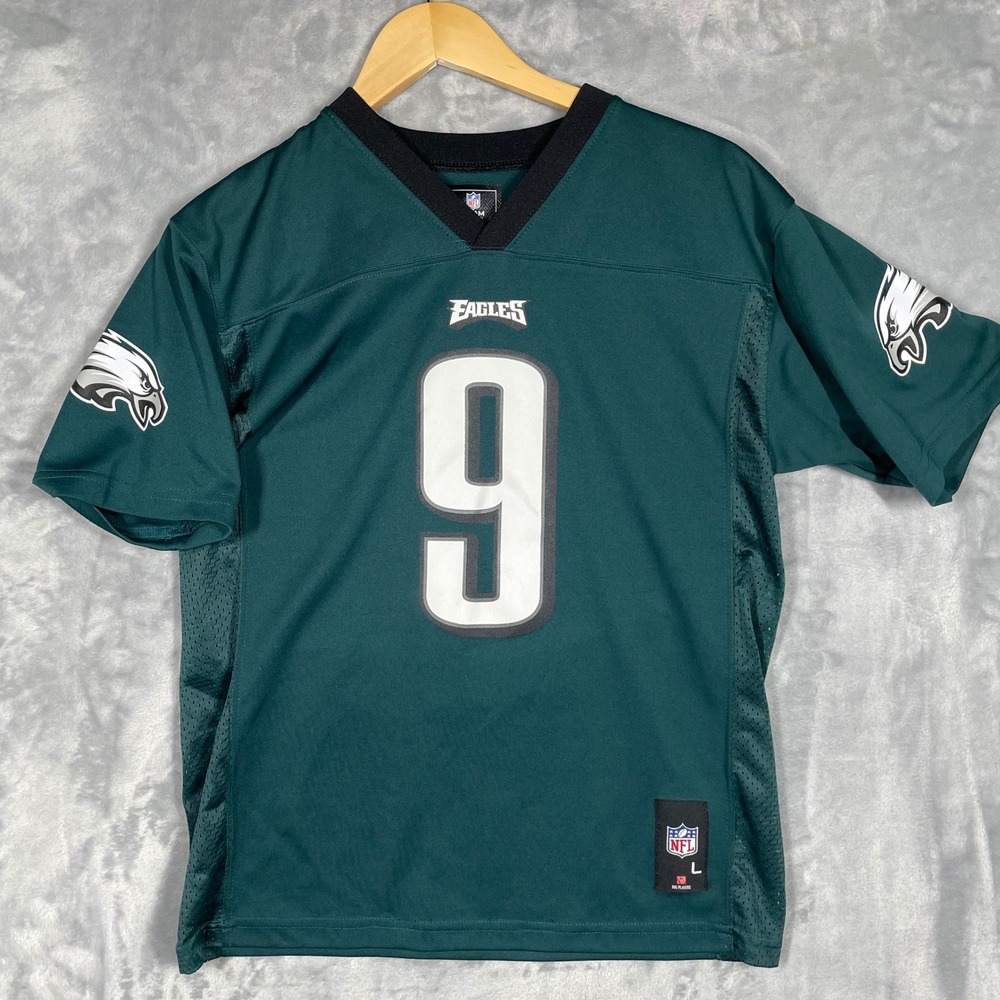 NFL Team Apparel Philadelphia Eagles Nick Foles 9 Jersey Youth Large 14/16 Green